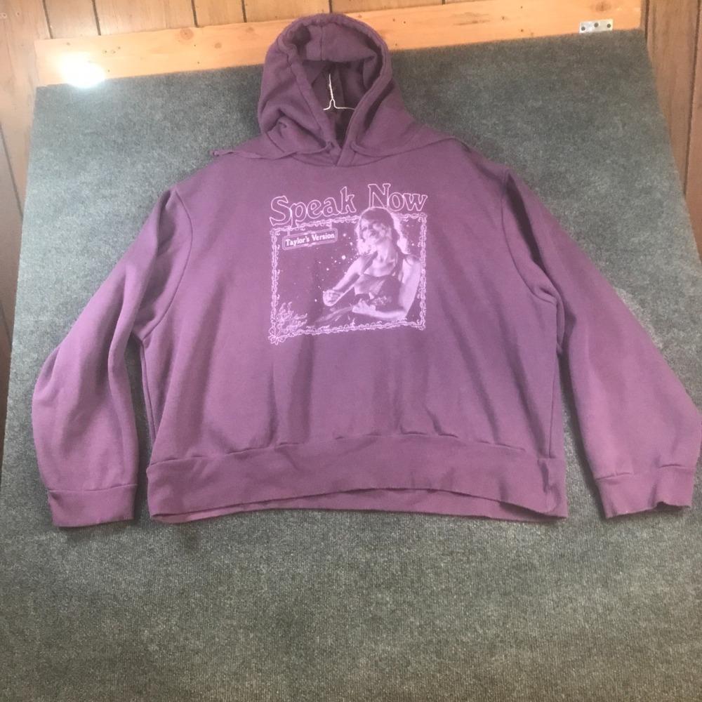 Taylor Swift The Story Of Us Hoodie Womens 3XL Purple Speak Now Taylors Version